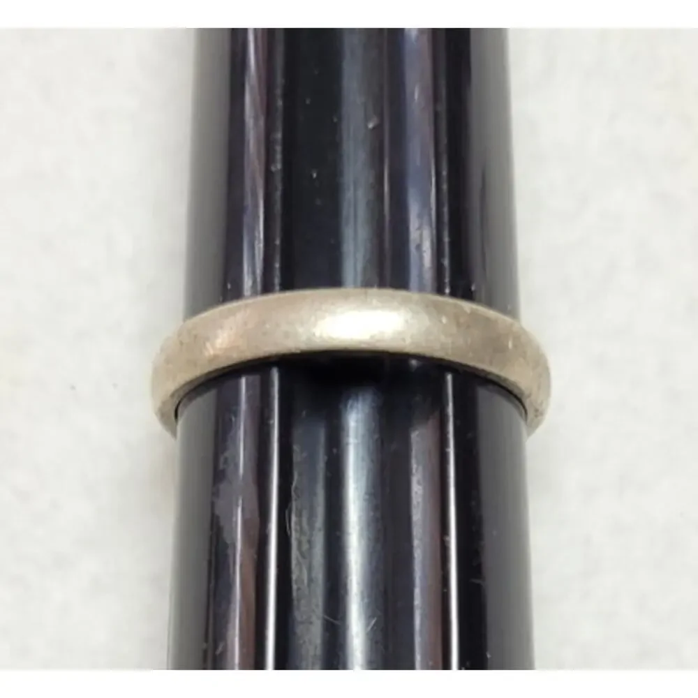 Vtg Mexico 925 Sterling Silver Band Wedding Ring Size 12 Simple Stamped MEX 5g
